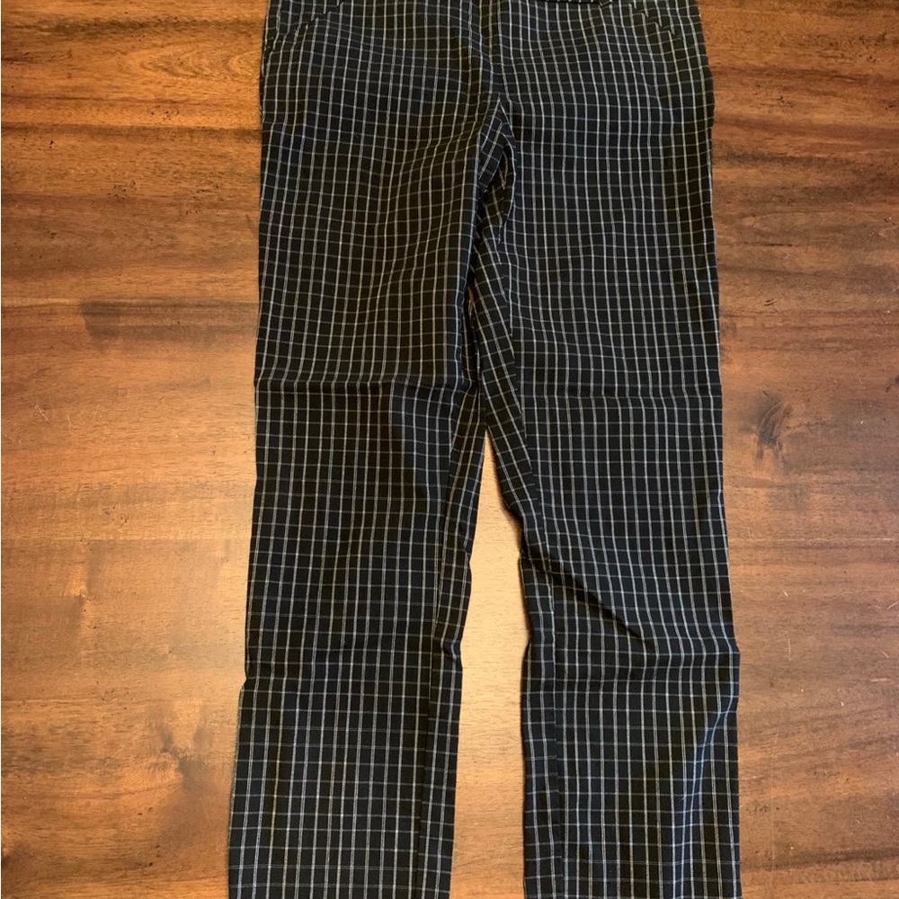 Rafaella comfort women’s elastic black plaid dress pants